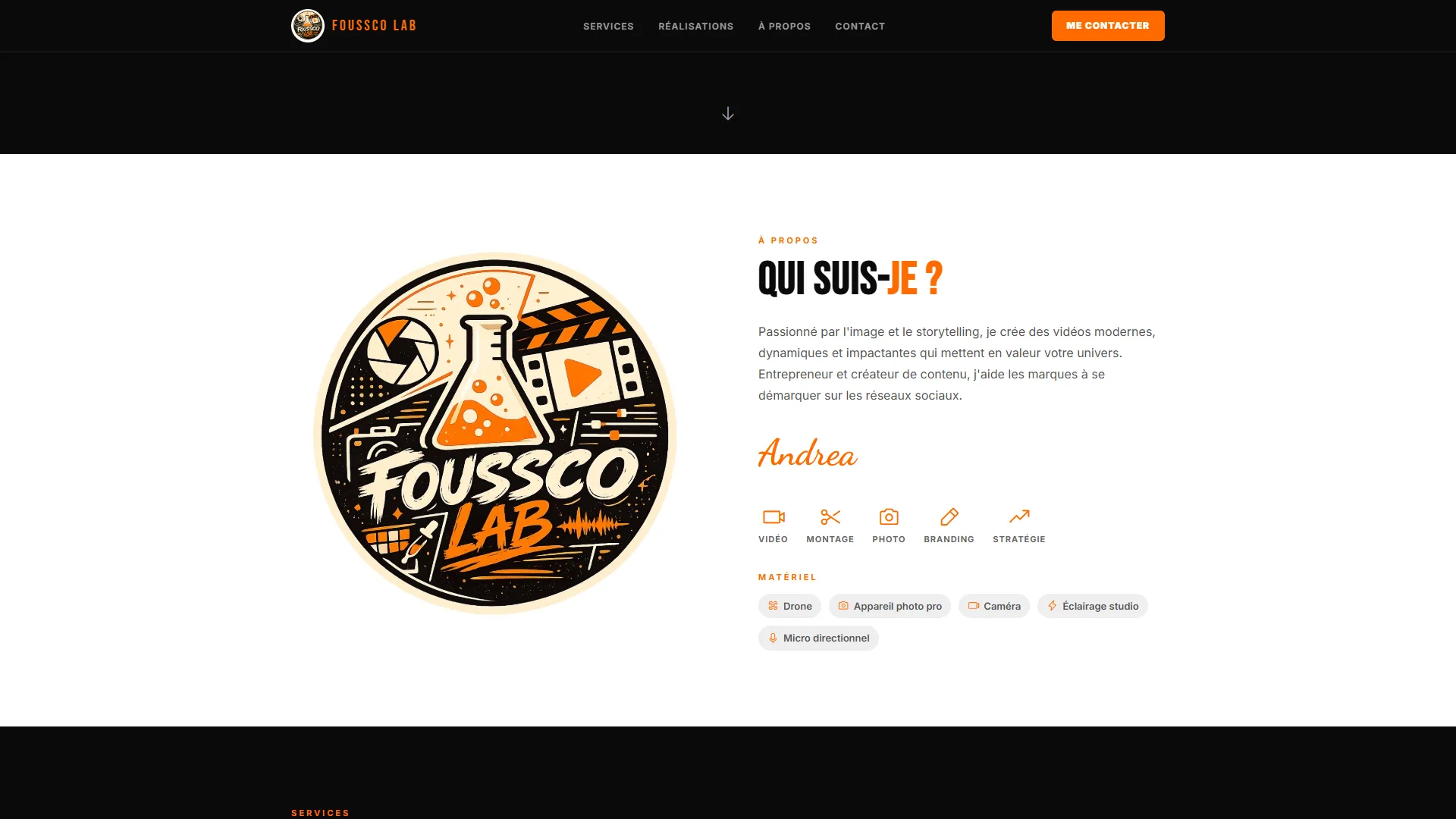 Foussco Lab — La section « Qui suis-je ? »