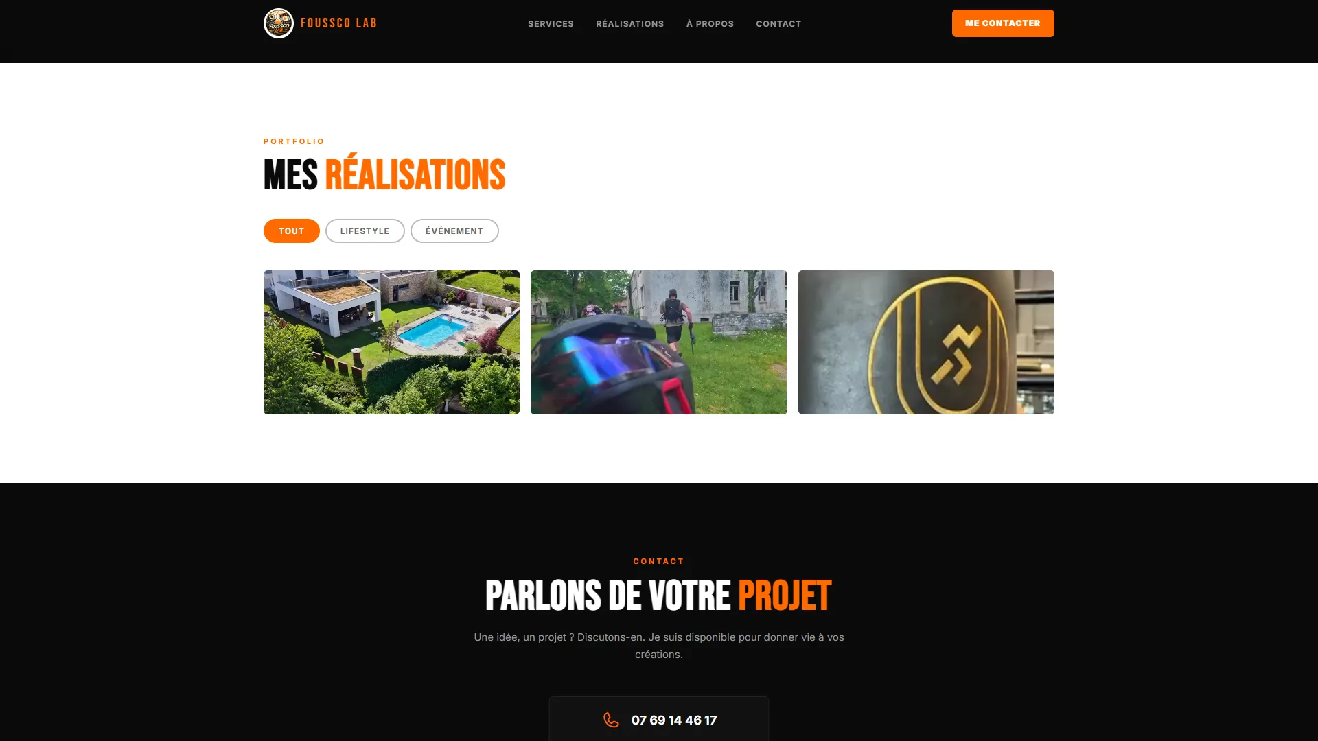 Foussco Lab — Le portfolio filtrable