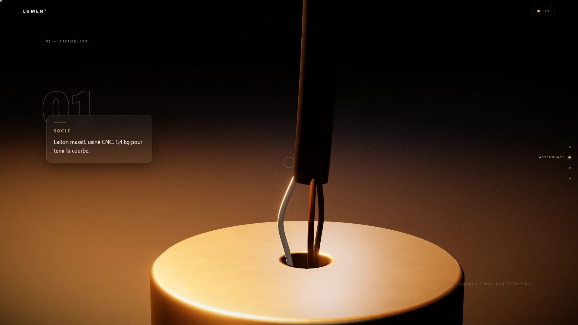 LUMEN — L'assemblage au scroll