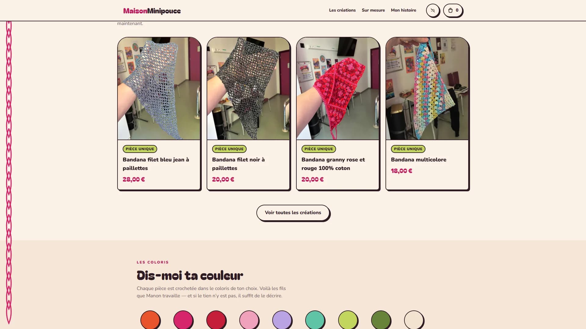 Maison Minipouce — Le catalogue de pièces uniques