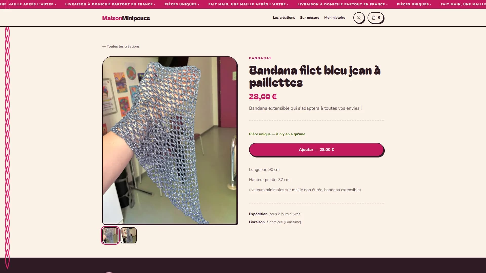 Maison Minipouce — La fiche produit